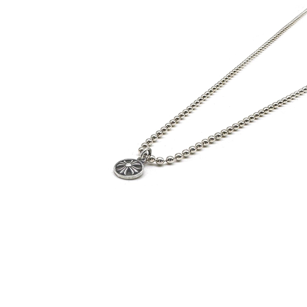 Chrome Hearts 925 Silver Cross Coin Necklace - SHENGLI ROAD MARKET