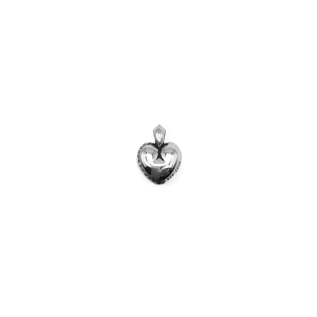 Chrome Hearts 925 Silver Cross Grave Heart Necklace Pendant - SHENGLI ROAD MARKET