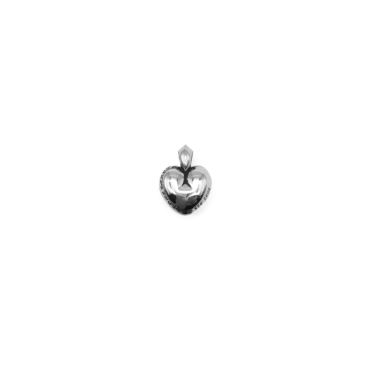 Chrome Hearts 925 Silver Cross Grave Heart Necklace Pendant - SHENGLI ROAD MARKET