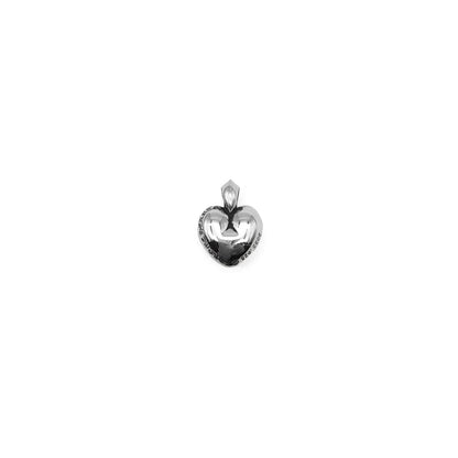 Chrome Hearts 925 Silver Cross Grave Heart Necklace Pendant - SHENGLI ROAD MARKET