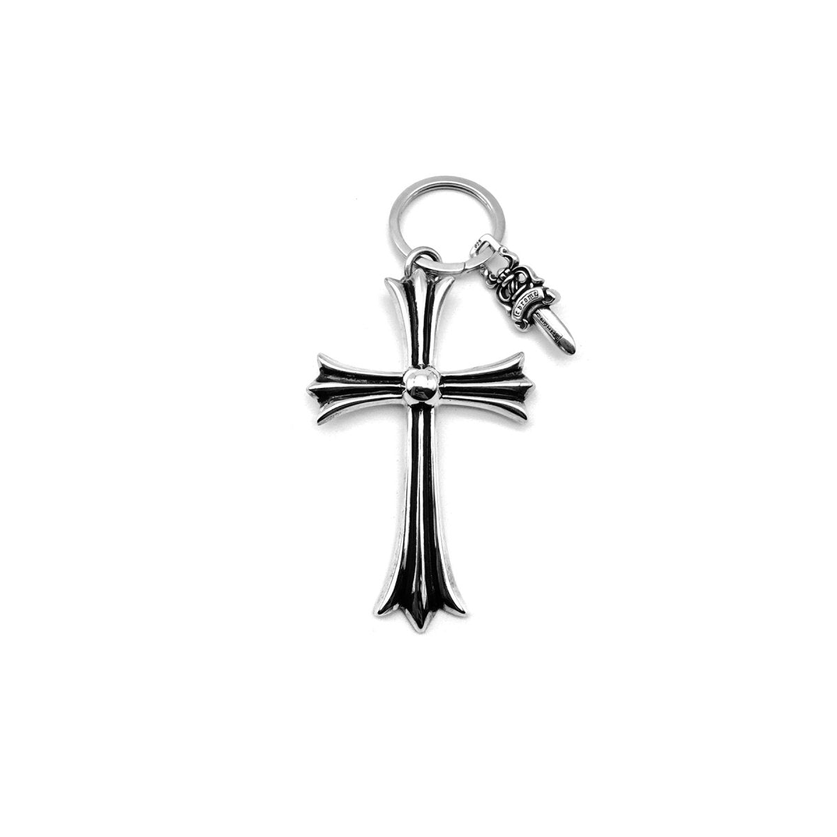 Chrome Hearts 925 Silver Cross&Dagger Keyring - SHENGLI ROAD MARKET