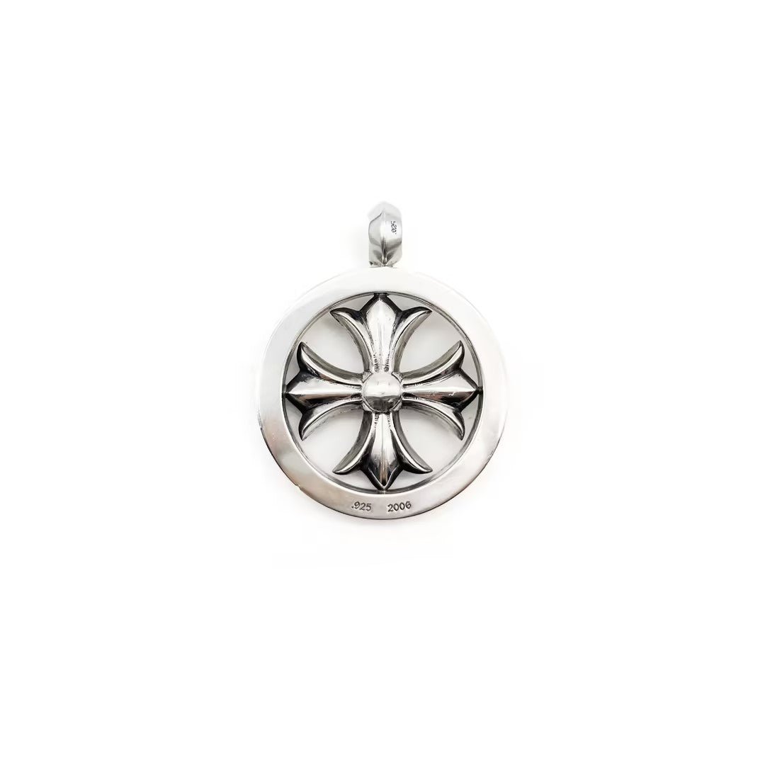 Chrome Hearts 925 Silver Diamond Ring Cross Necklace Pendant - SHENGLI ROAD MARKET