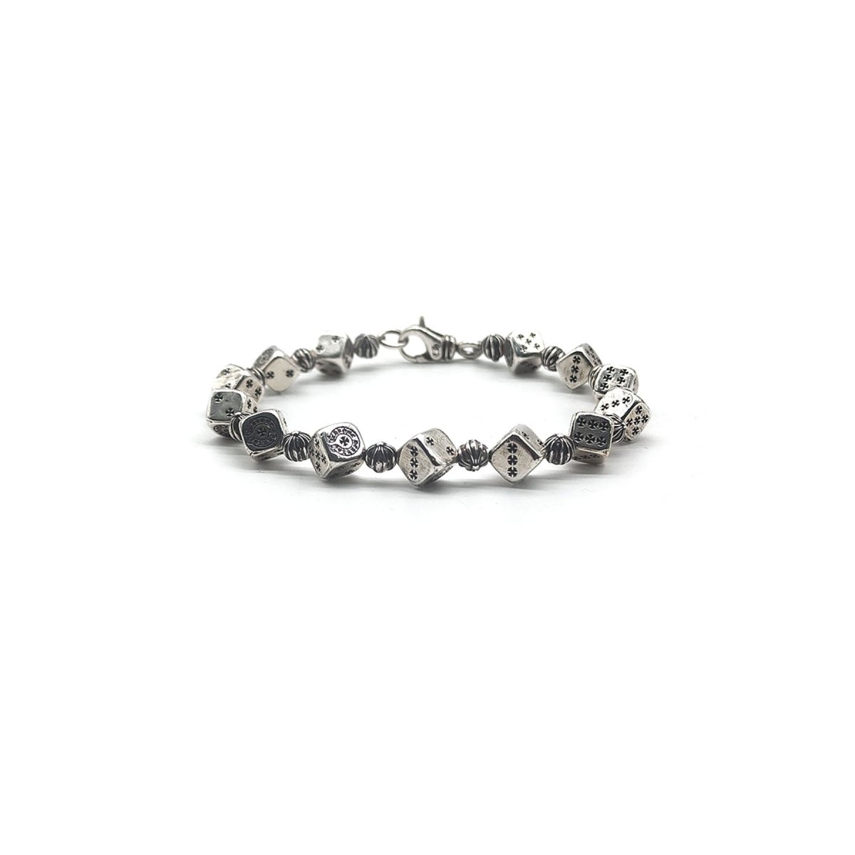 Chrome Hearts 925 Silver Dice Cross Bracelet - SHENGLI ROAD MARKET