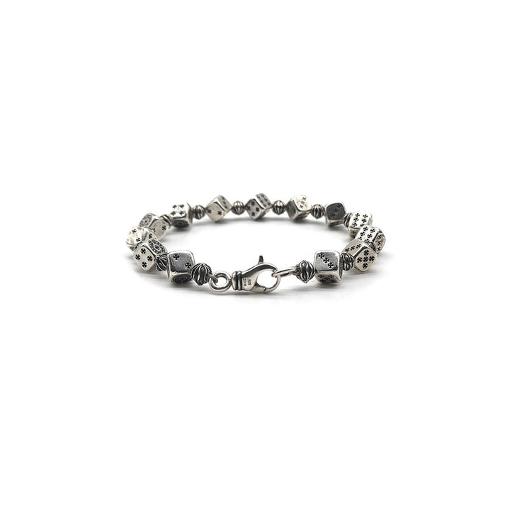 Chrome Hearts 925 Silver Dice Cross Bracelet - SHENGLI ROAD MARKET