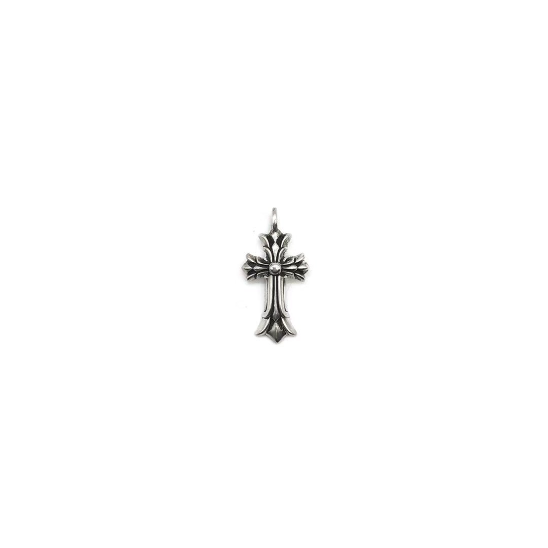 Chrome Hearts 925 Silver Double Cross Necklace Charm - SHENGLI ROAD MARKET