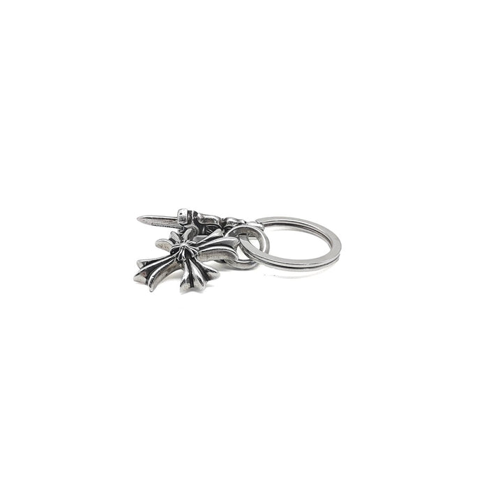 Chrome Hearts 925 silver Double Layer Cross Sword Keychain - SHENGLI ROAD MARKET