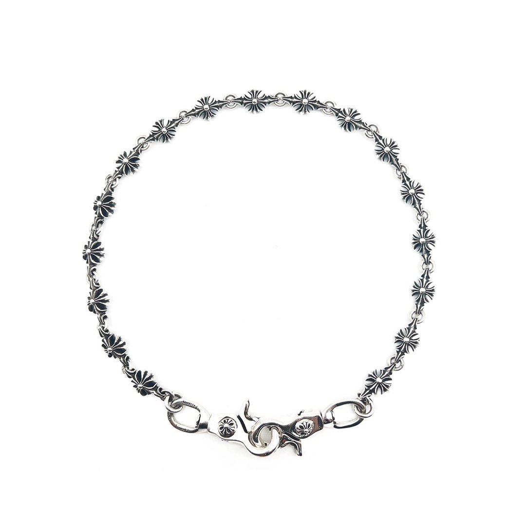 Chrome Hearts 925 Silver Double Lobster Clasp Cross Chain - SHENGLI ROAD MARKET