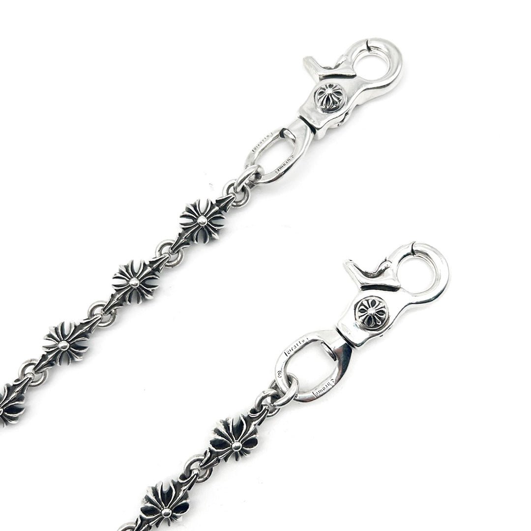 Chrome Hearts 925 Silver Double Lobster Clasp Cross Chain - SHENGLI ROAD MARKET