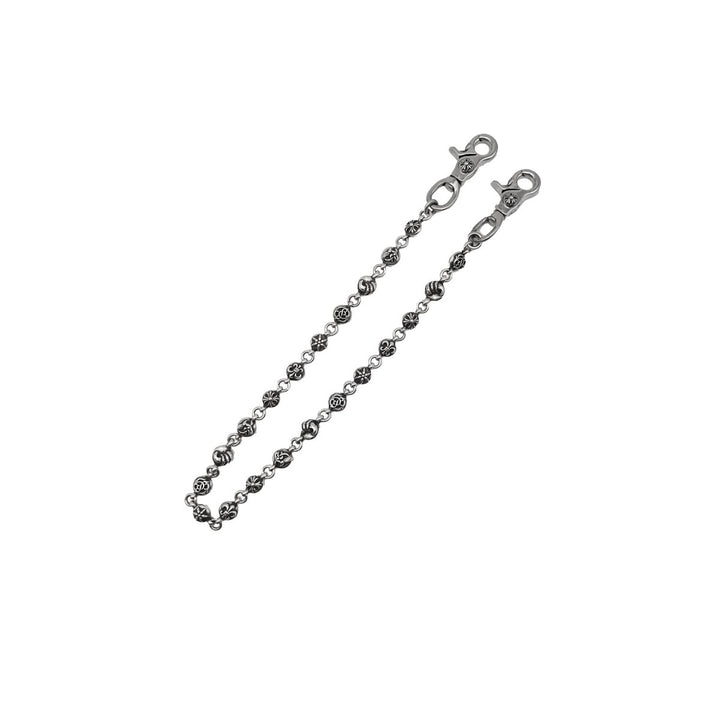 Chrome Hearts 925 Silver Double Lobster Clasp Multi - Element Cross Chain - SHENGLI ROAD MARKET