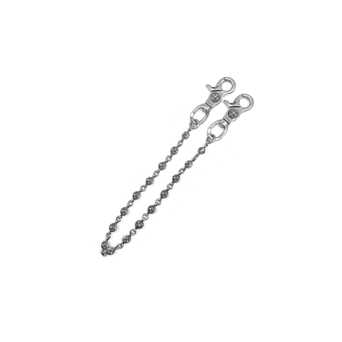 Chrome Hearts 925 Silver Double Lobster Clasp Round Cross Chain - SHENGLI ROAD MARKET