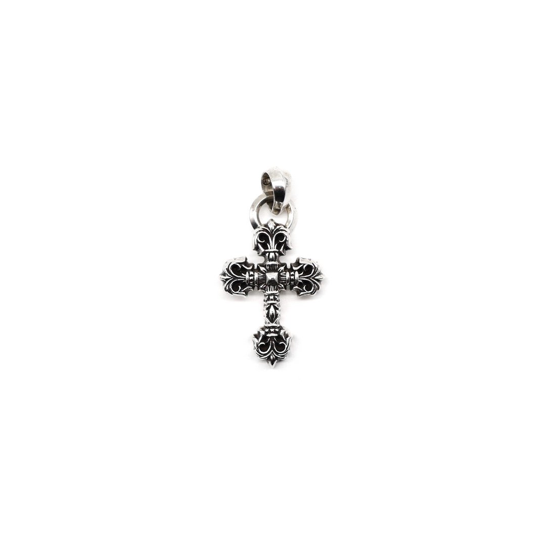 Chrome Hearts 925 Silver Filigree Cross Necklace Charm - SHENGLI ROAD MARKET