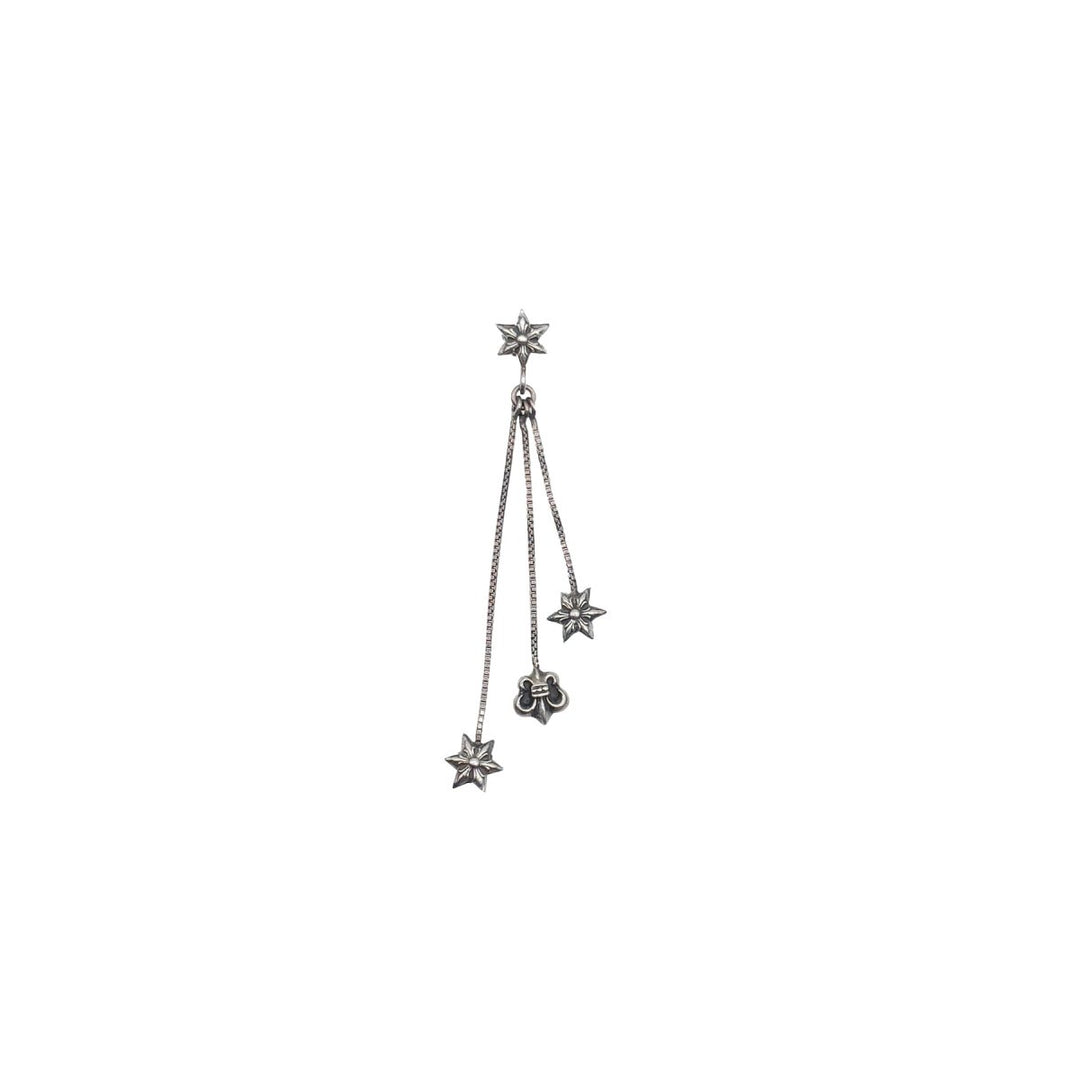 Chrome Hearts 925 Silver Jojo Hexagram Earring Stud - SHENGLI ROAD MARKET