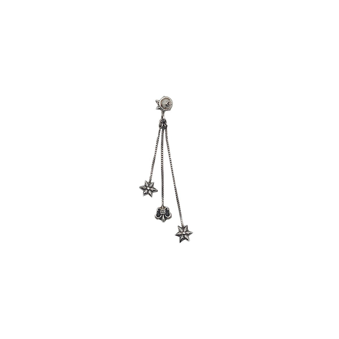 Chrome Hearts 925 Silver Jojo Hexagram Earring Stud - SHENGLI ROAD MARKET