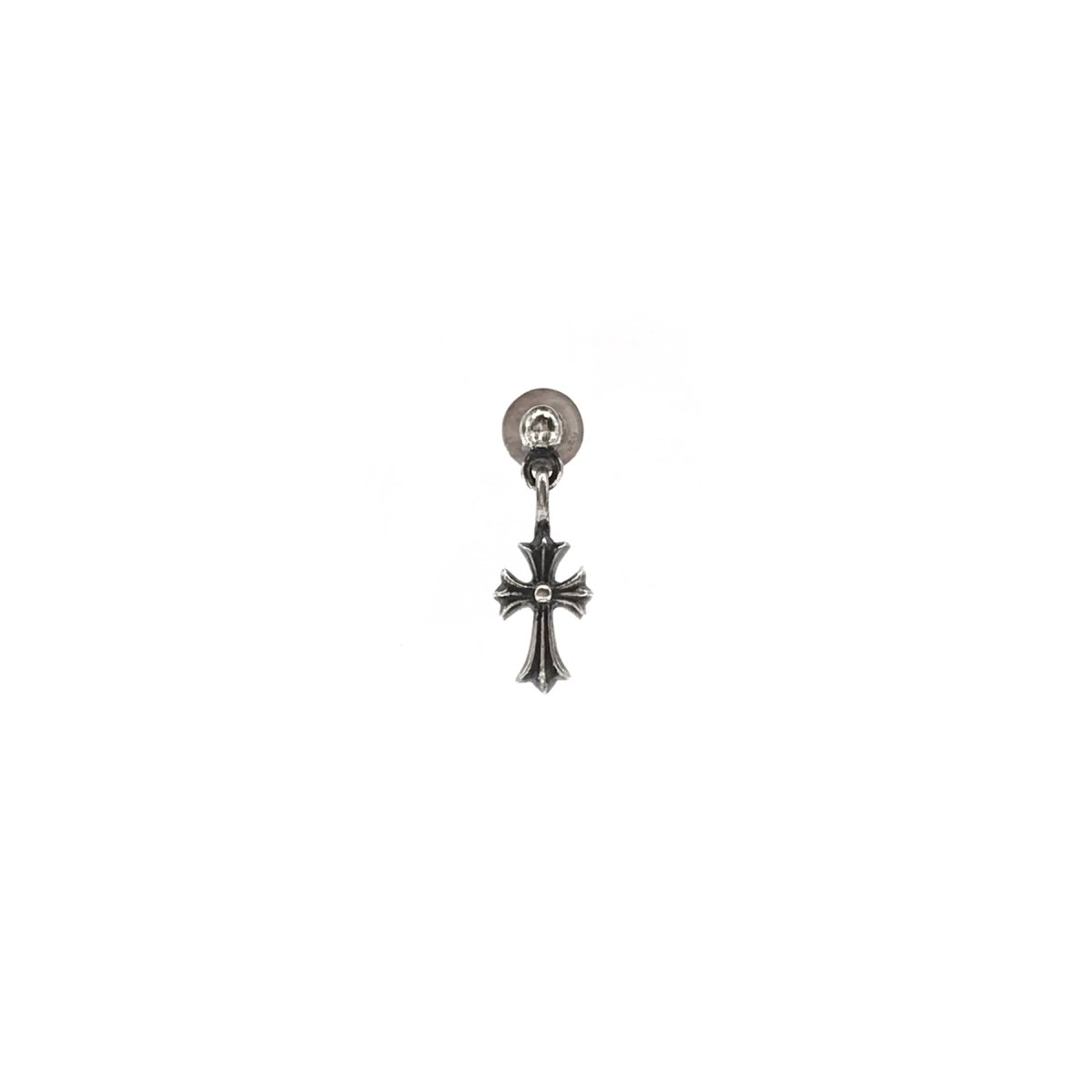 Chrome Hearts 925 Silver Mini Cross Earring - SHENGLI ROAD MARKET