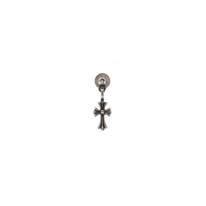 Chrome Hearts 925 Silver Mini Cross Earring - SHENGLI ROAD MARKET