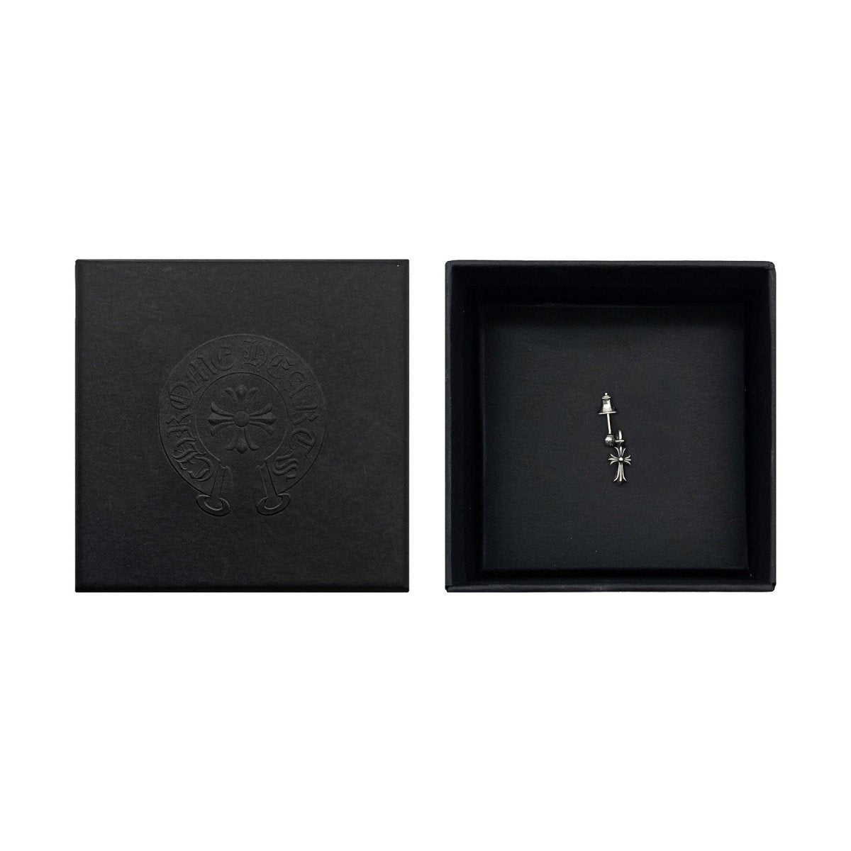 Chrome Hearts 925 Silver Mini Cross Earring - SHENGLI ROAD MARKET