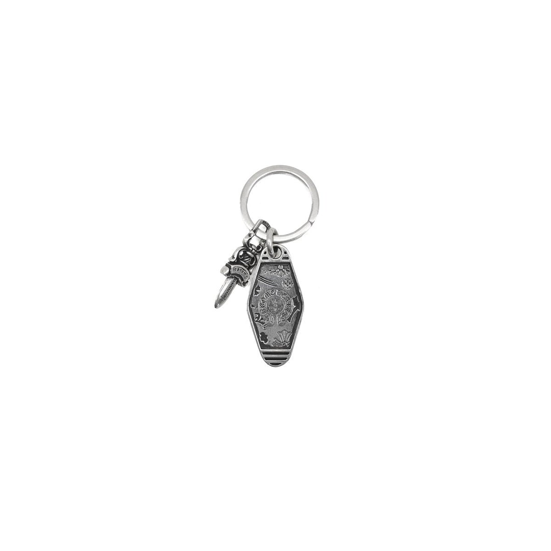 Chrome Hearts 925 Silver Multi - Element Square Tag Sword Keychain - SHENGLI ROAD MARKET