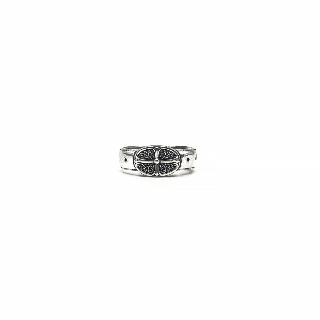 Chrome Hearts 925 Silver Oval Keeper Ring - SHENGLI ROAD MARKET