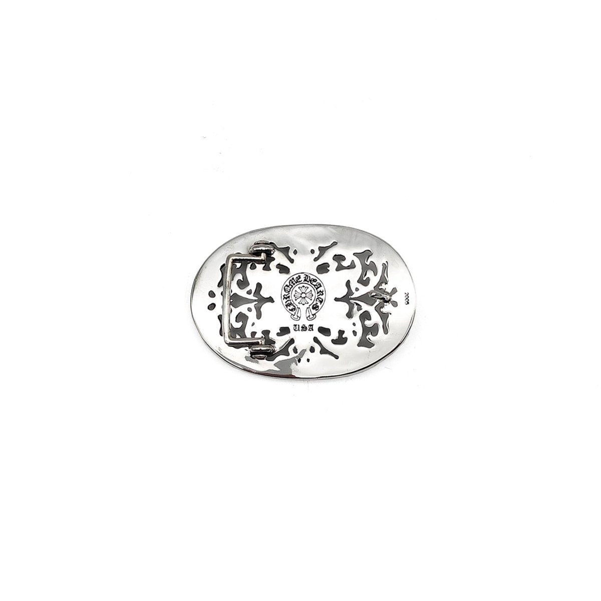 Chrome Hearts 925 Silver Oval Star Belt Buckle - SHENGLI ROAD MARKET