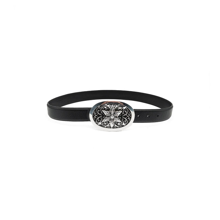 Chrome Hearts 925 Silver Oval Star Belt Buckle - SHENGLI ROAD MARKET