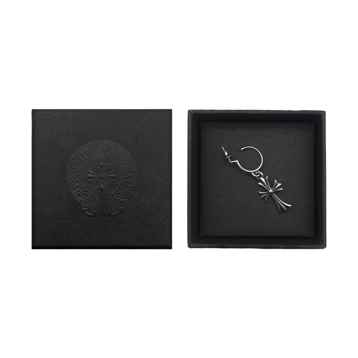 Chrome Hearts 925 Silver Pendant Circular Cross Earrings - SHENGLI ROAD MARKET