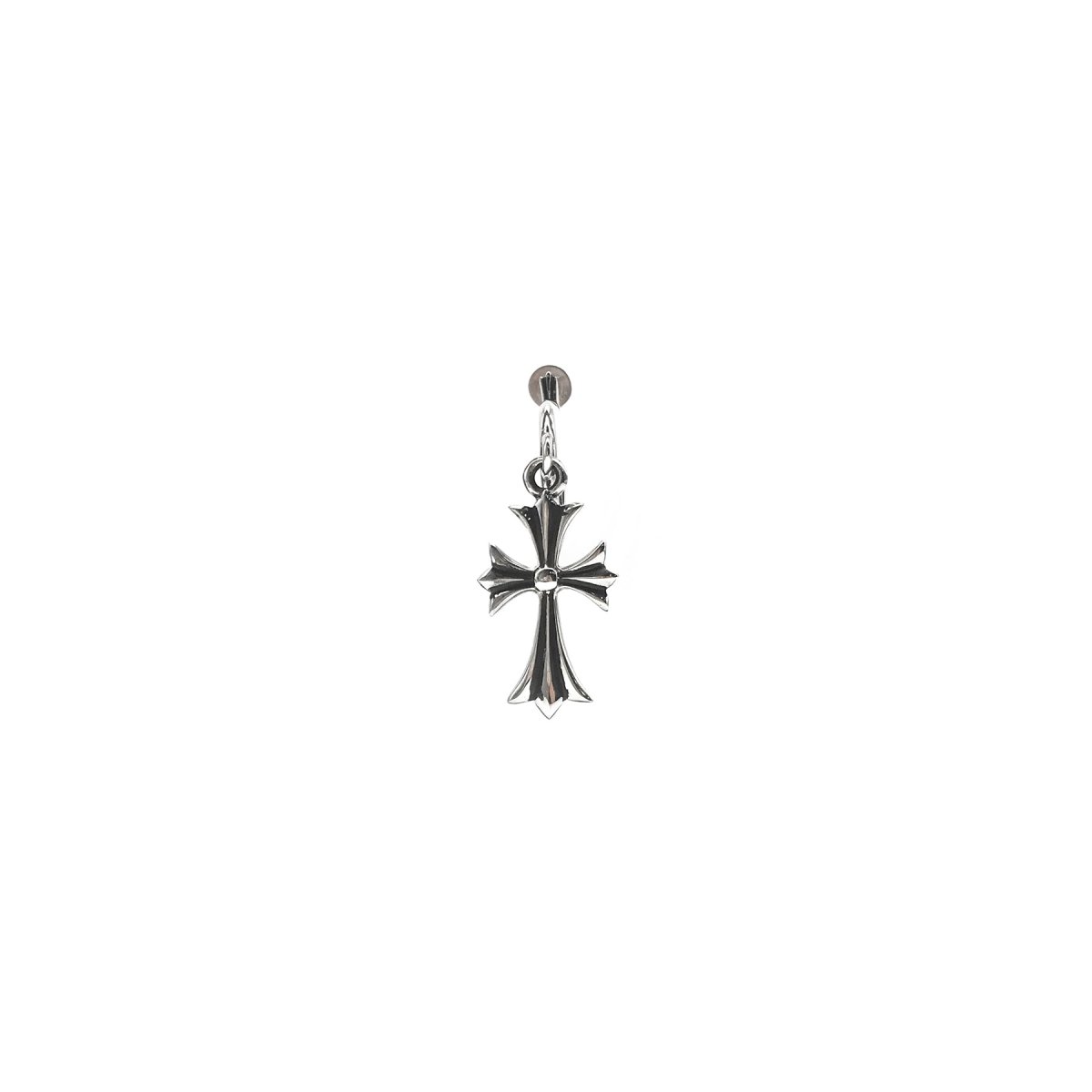 Chrome Hearts 925 Silver Pendant Circular Cross Earrings - SHENGLI ROAD MARKET