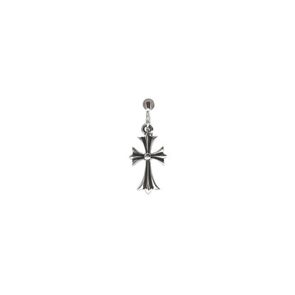 Chrome Hearts 925 Silver Pendant Circular Cross Earrings - SHENGLI ROAD MARKET