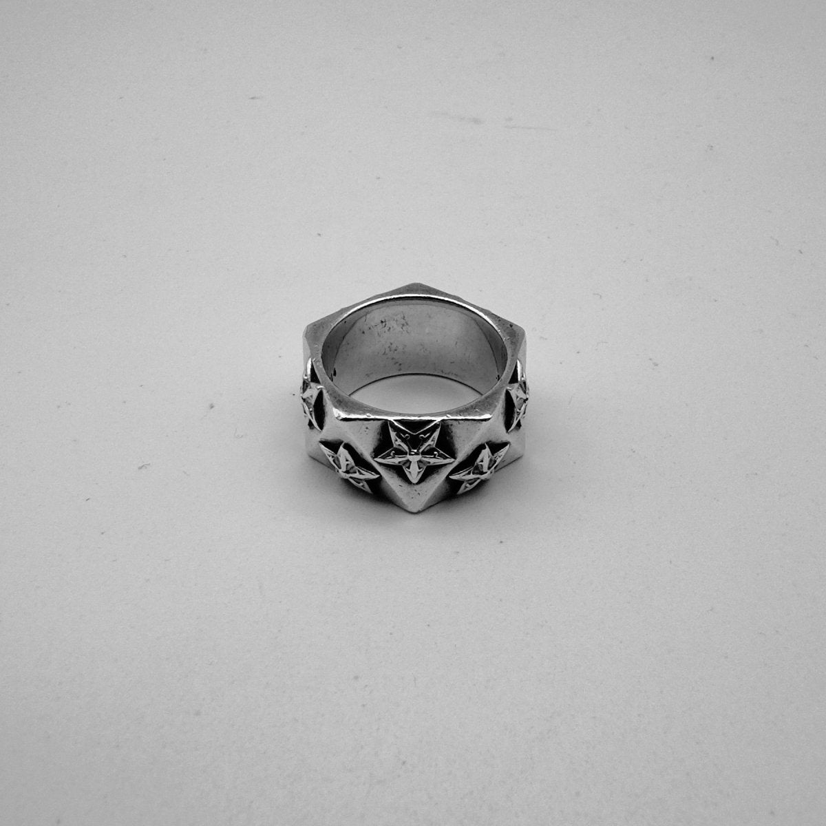 Chrome Hearts 925 Silver Pentagram Ring