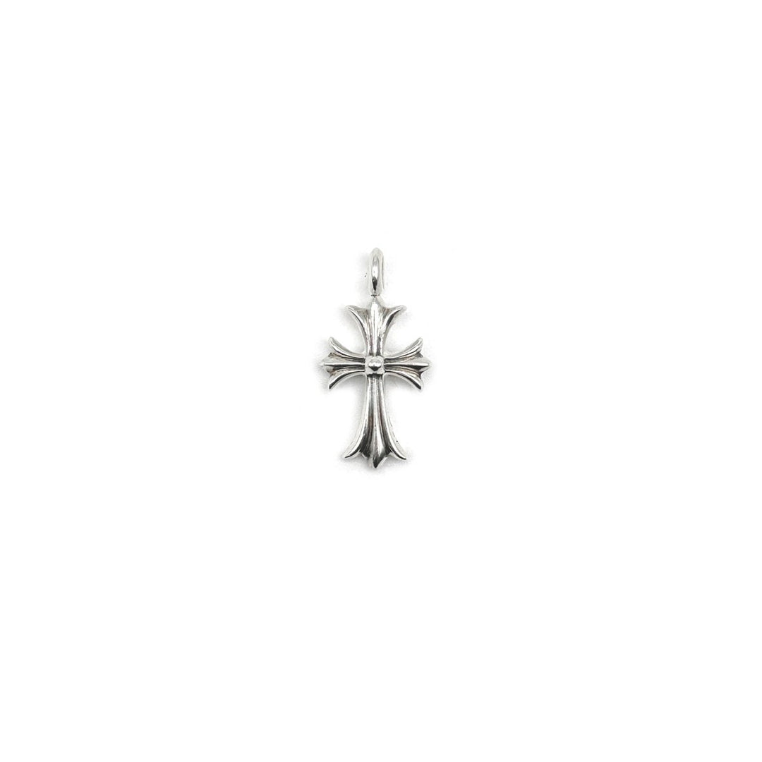 Chrome Hearts 925 Silver Pink Diamonds Cross Pendant - SHENGLI ROAD MARKET