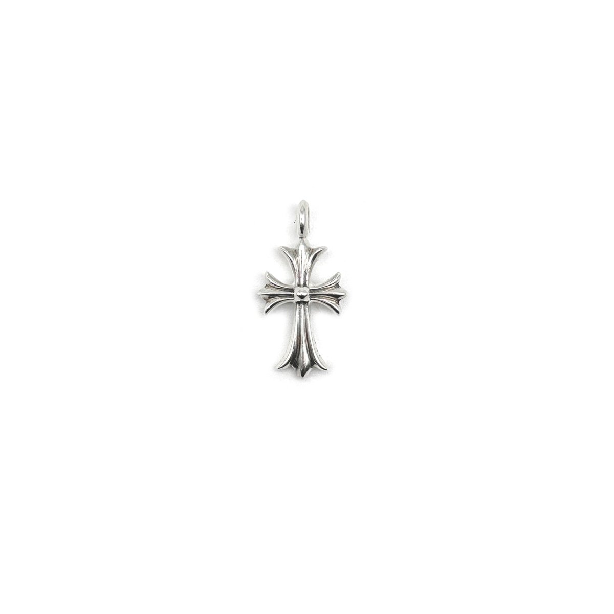 Chrome Hearts 925 Silver Pink Diamonds Cross Pendant - SHENGLI ROAD MARKET