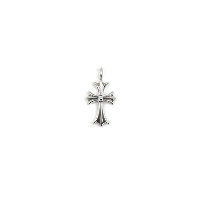 Chrome Hearts 925 Silver Pink Diamonds Cross Pendant - SHENGLI ROAD MARKET