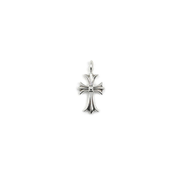 Chrome Hearts 925 Silver Pink Diamonds Cross Pendant - SHENGLI ROAD MARKET