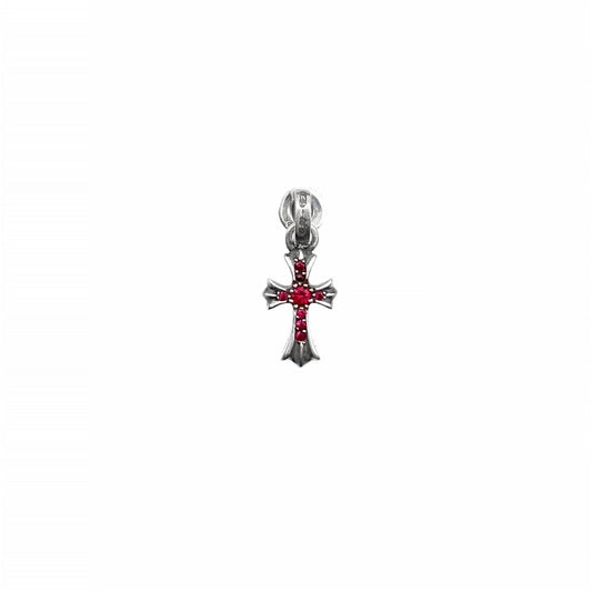 Chrome Hearts 925 Silver Pink Diomonds Babyfat Earring Drop - SHENGLI ROAD MARKET