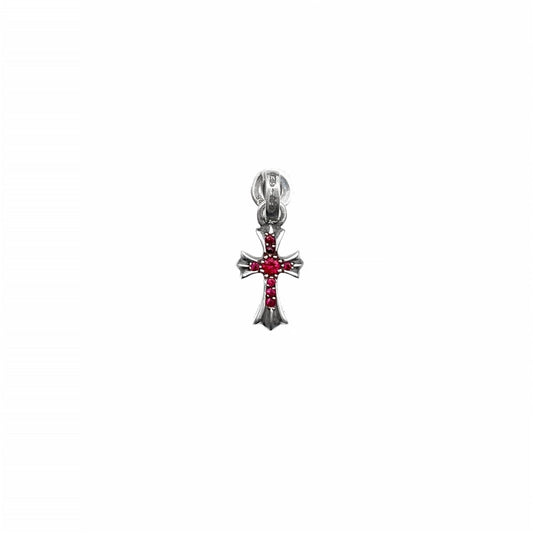 Chrome Hearts 925 Silver Pink Saph Babyfat Earring Drop - SHENGLI ROAD MARKET