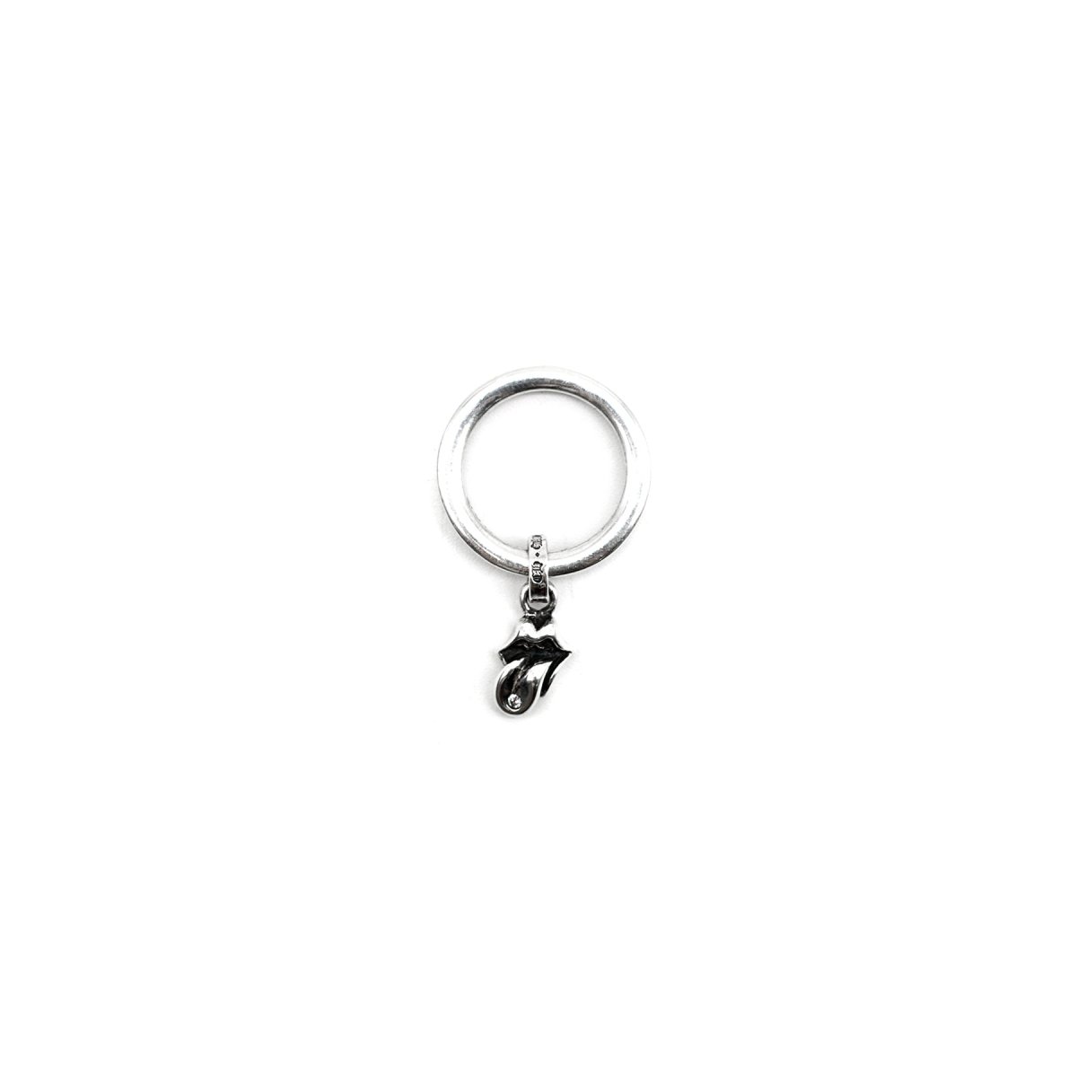 Chrome Hearts 925 Silver Rolling Stones Single Diamonds Pendant Ring - SHENGLI ROAD MARKET