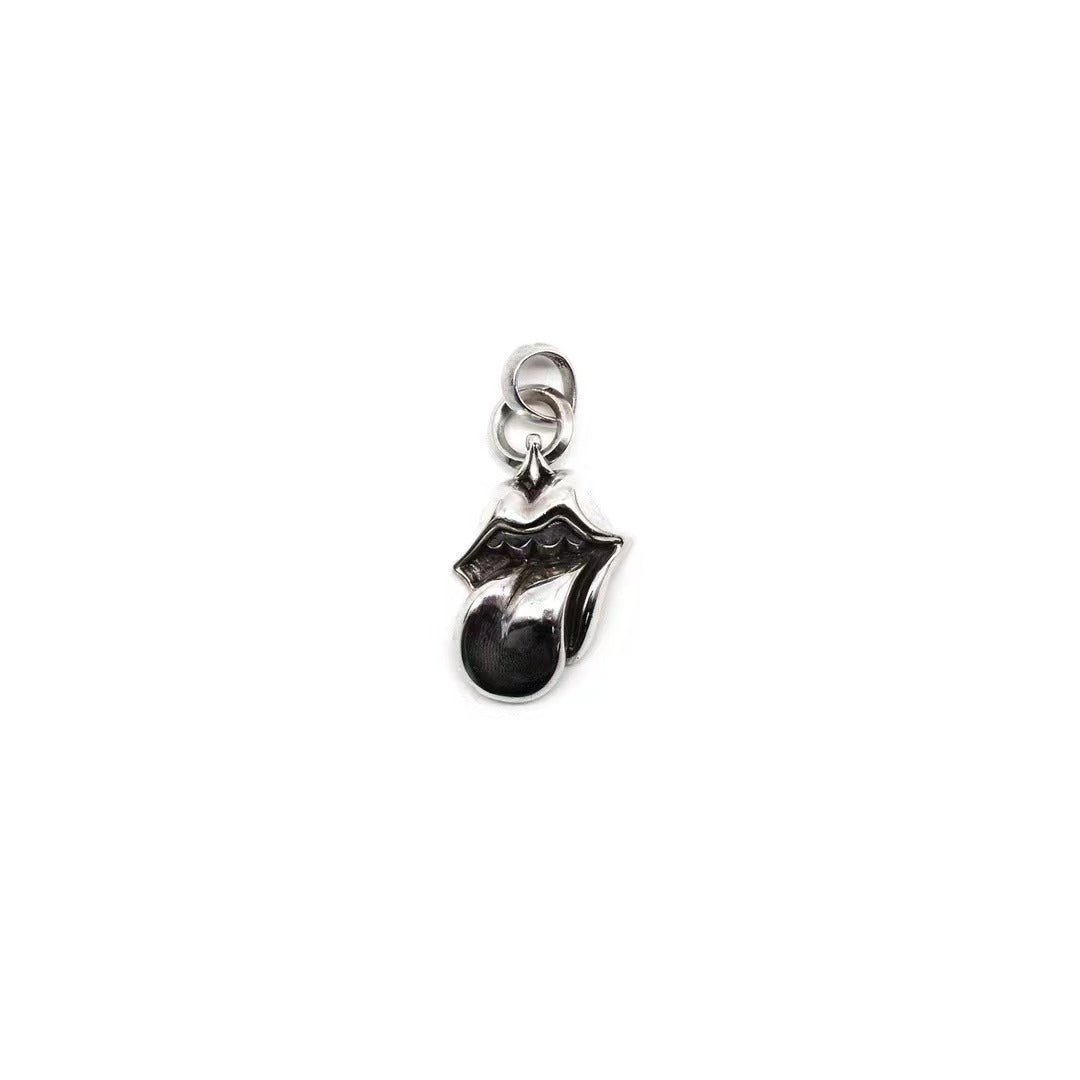 Chrome Hearts 925 Silver Rolling Stones Tongue Pendant - SHENGLI ROAD MARKET