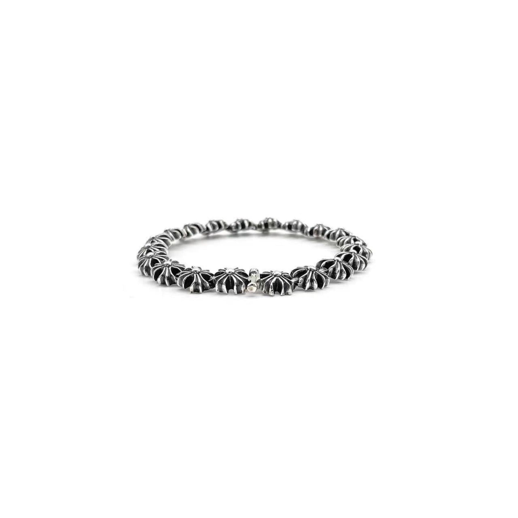 アクセサリー CHROME HEARTS 1 SILVER BEADS BRACELET Chrome?Hearts?8mm?Plus?Ball?Beaded?Bracelet - SRM – SHENGLI ROAD