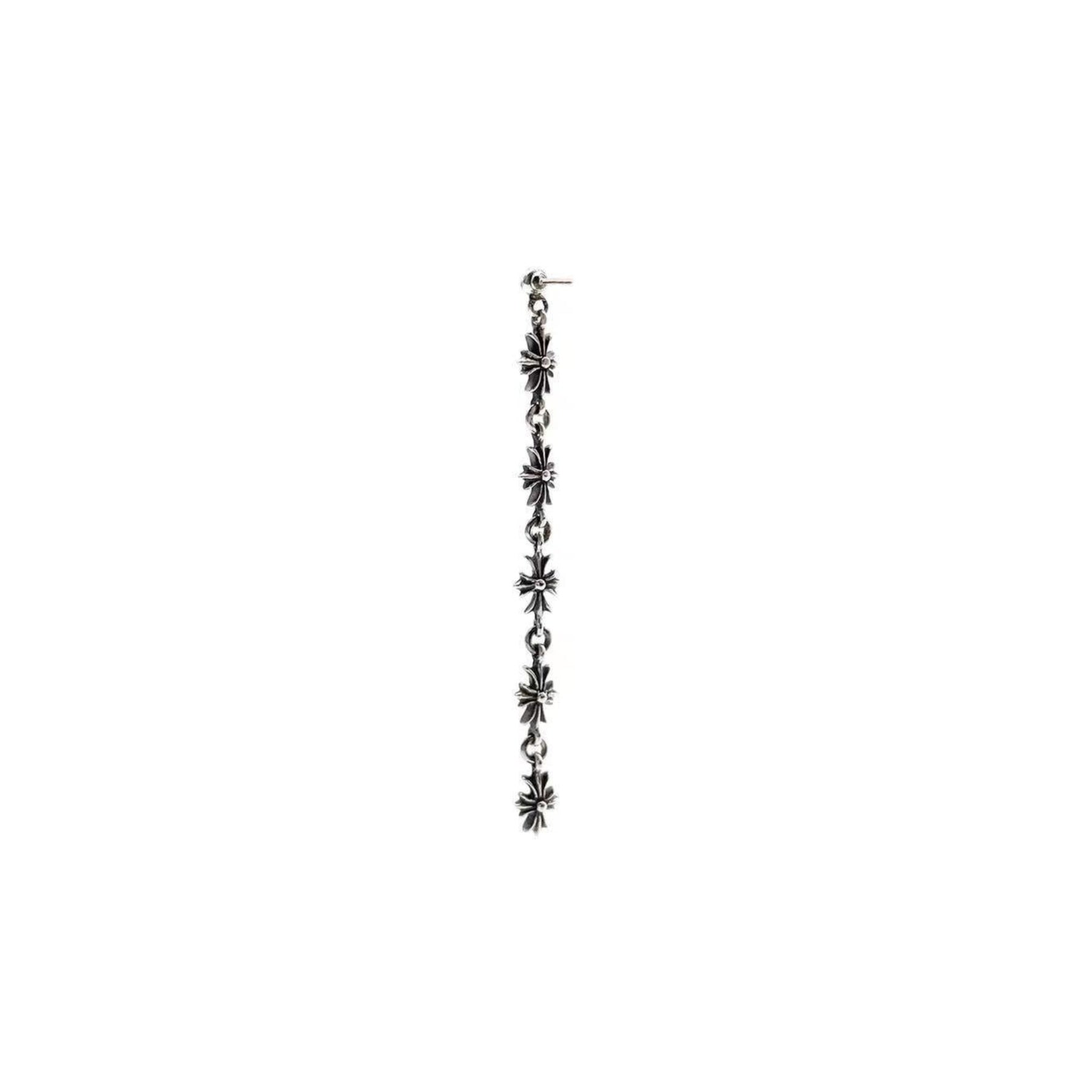 Chrome Hearts Silver Tiny E Plus 5 Links Earring Drop – SHENGLI