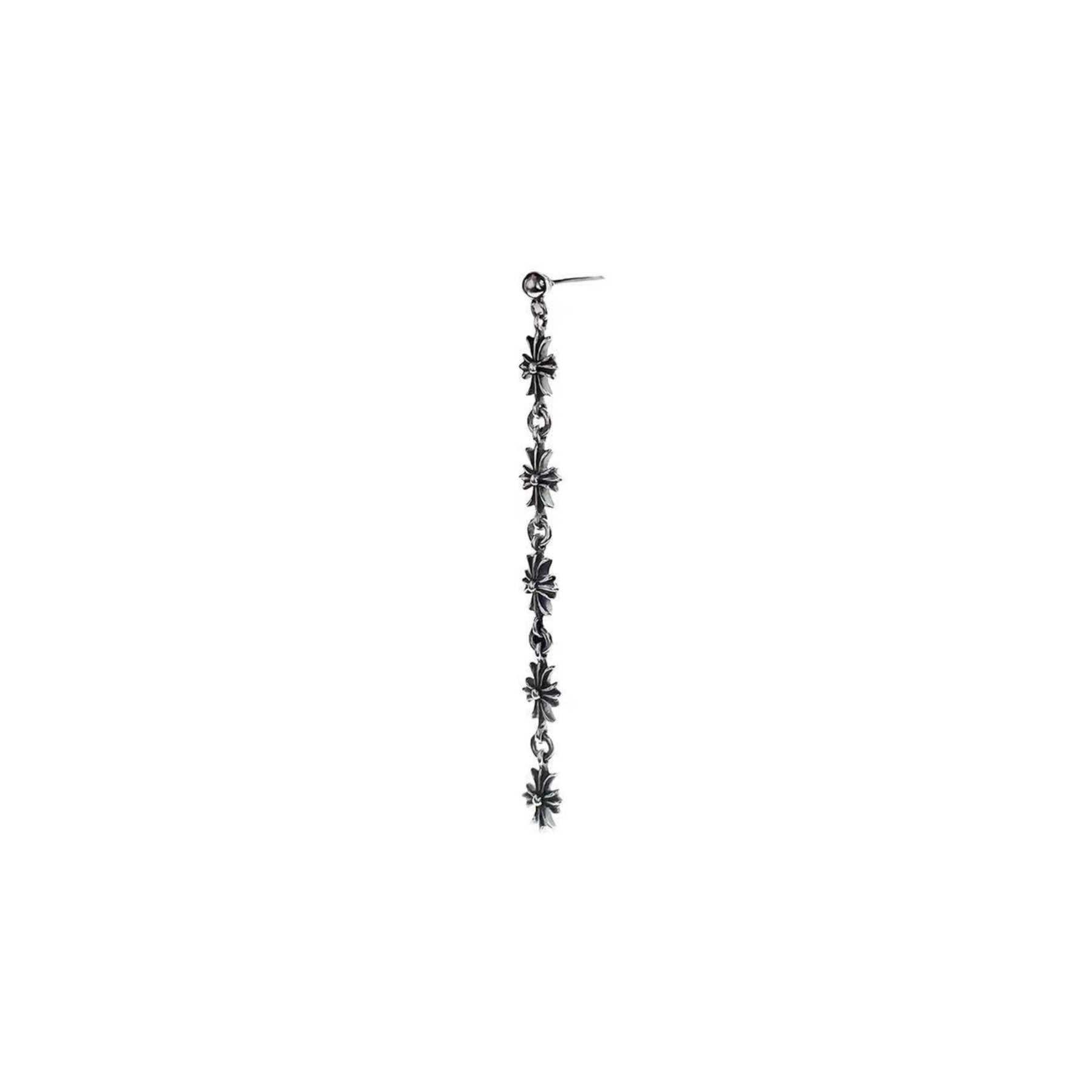 Chrome Hearts Silver Tiny E Plus 5 Links Earring Drop – SHENGLI