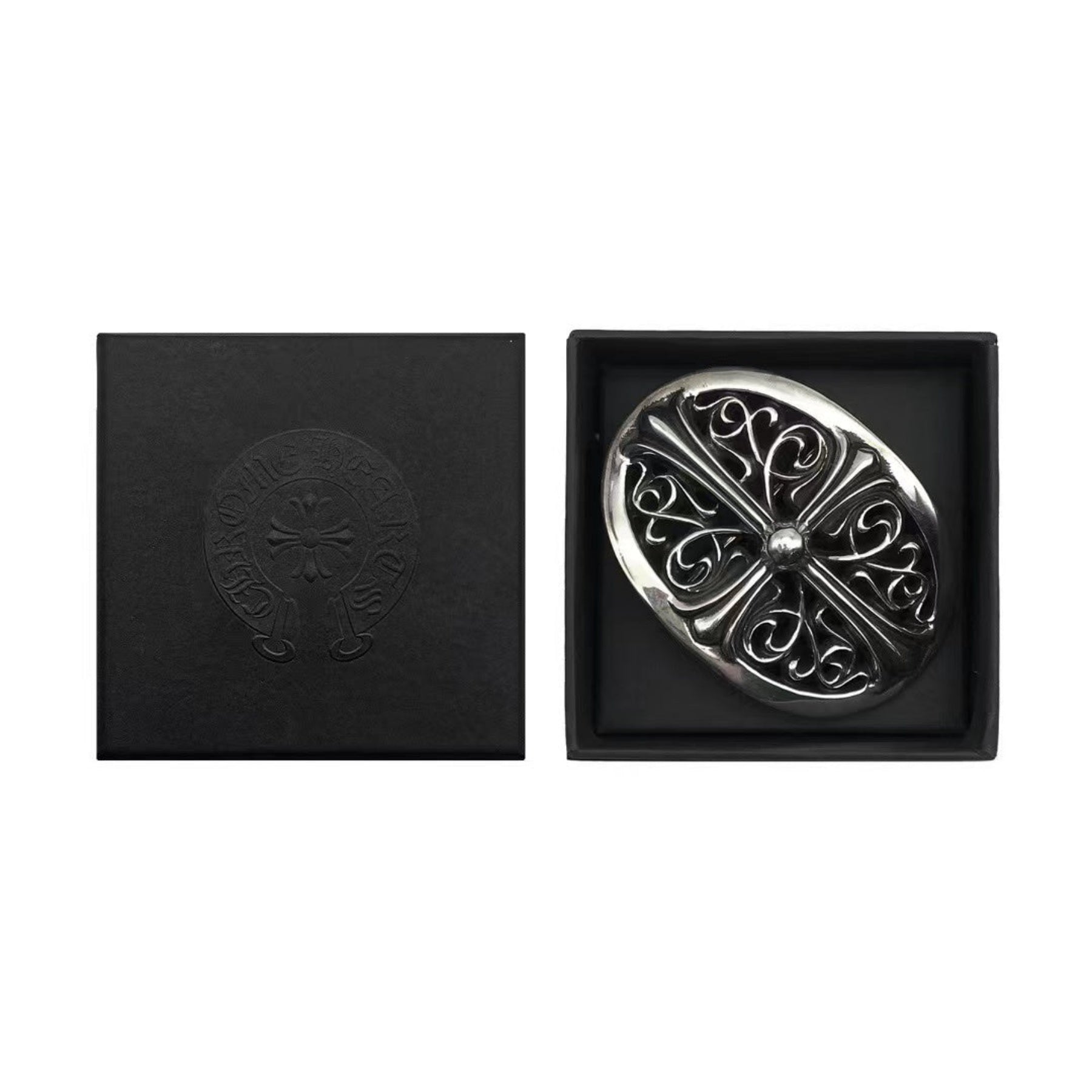 Chrome Hearts 925 Silver Vine Cross Belt Buckle - SRM – SHENGLI