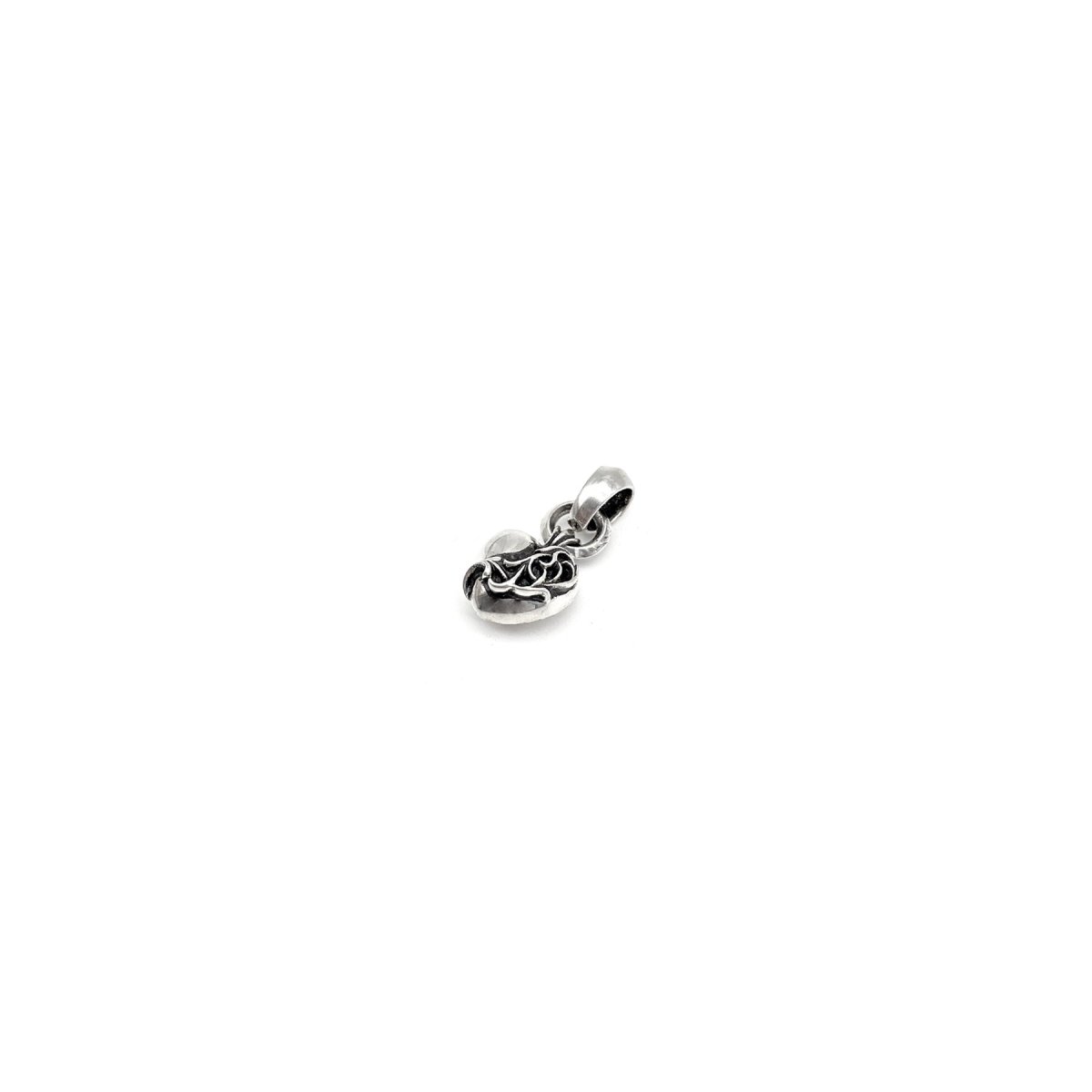 Chrome Hearts 925 Silver Vine Heart Charm Pendant - SHENGLI ROAD MARKET