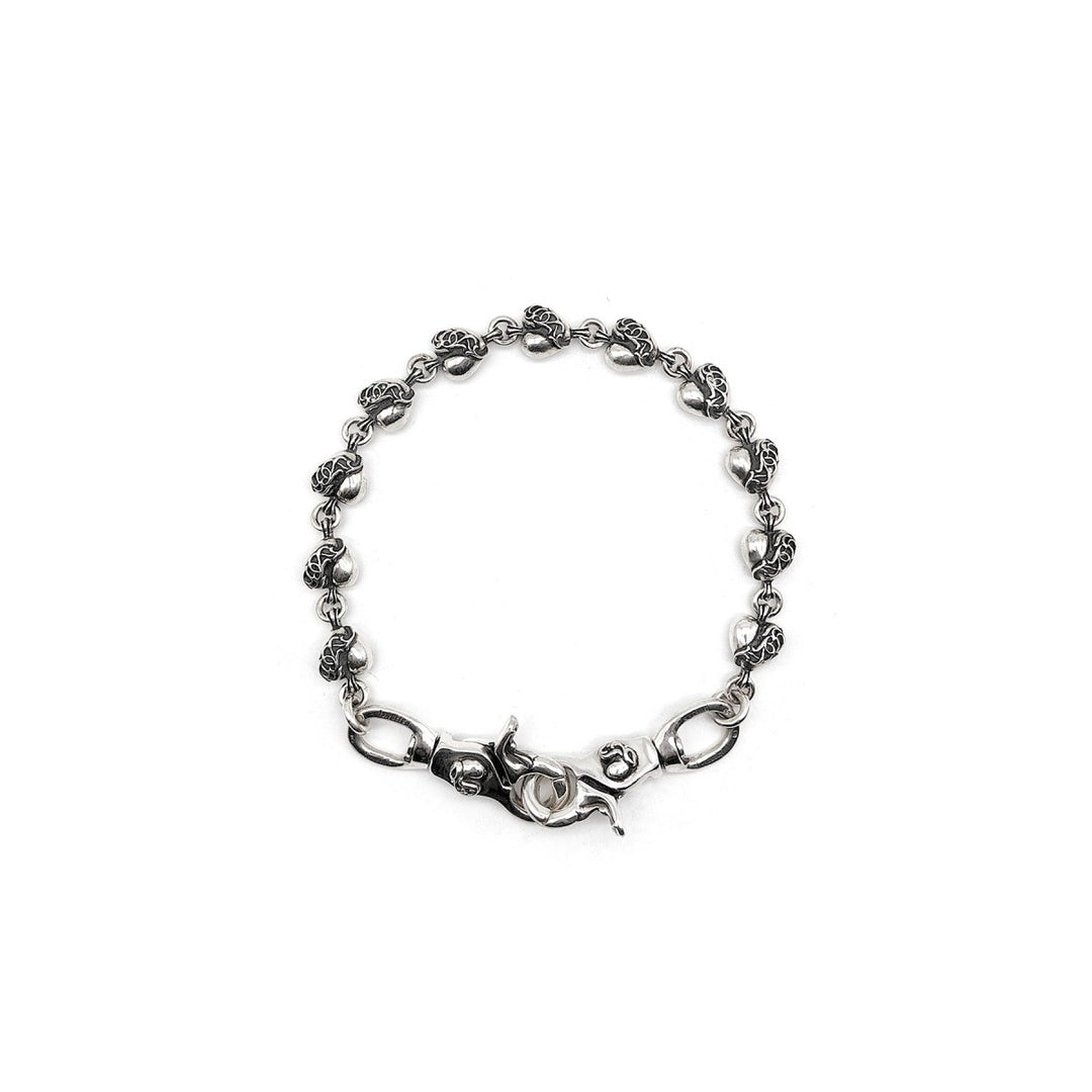 Chrome Hearts 925 Silver Vine Heart Double Lobster Clasp Wallet Chain - SHENGLI ROAD MARKET