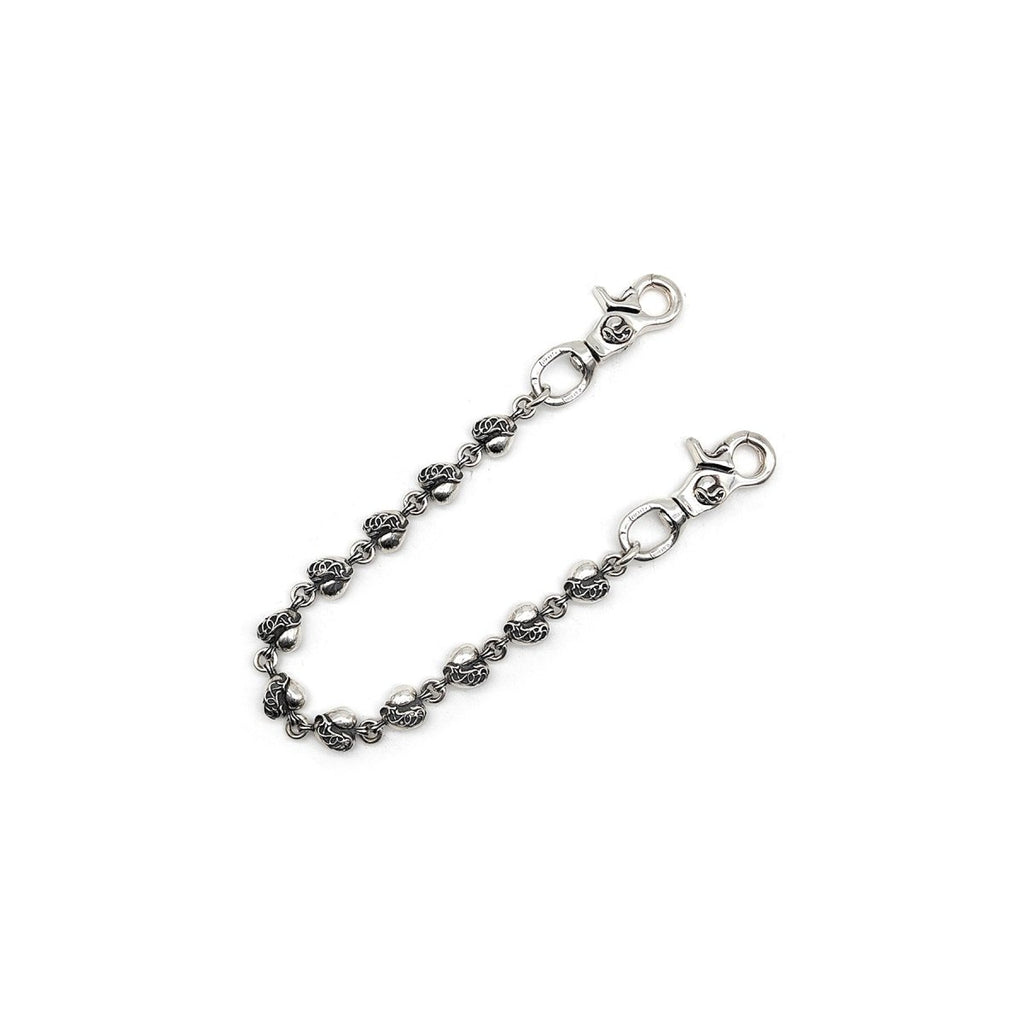 Chrome Hearts 925 Silver Vine Heart Double Lobster Clasp