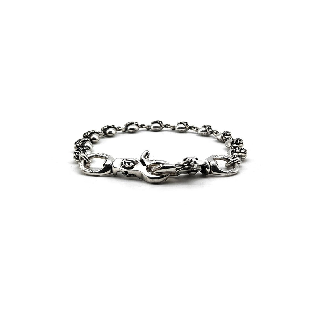 Chrome Hearts 925 Silver Vine Heart Double Lobster Clasp Wallet Chain - SHENGLI ROAD MARKET