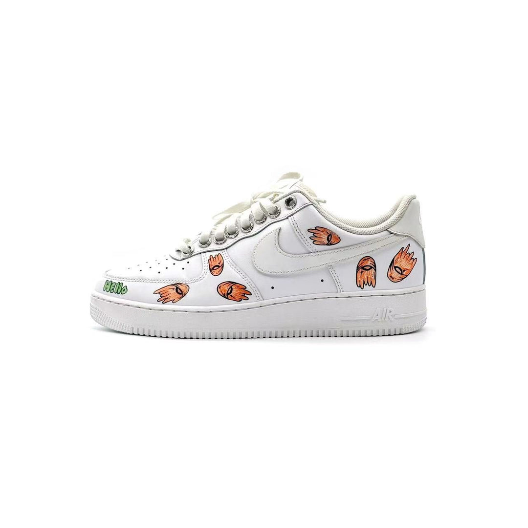 Chrome Hearts Air Force 1 Matty Boy White Sneakers - SHENGLI ROAD MARKET