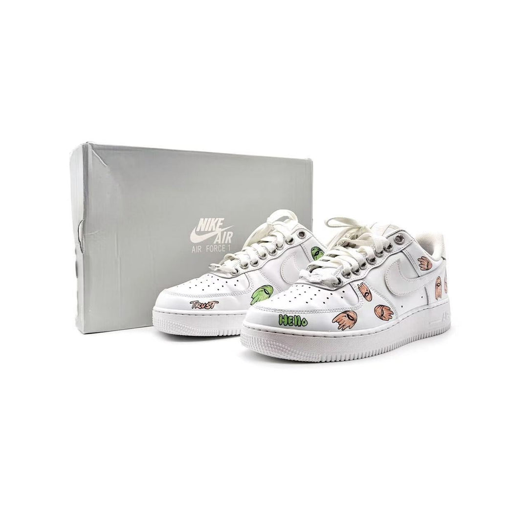 Chrome Hearts Air Force 1 Matty Boy White Sneakers - SHENGLI ROAD MARKET