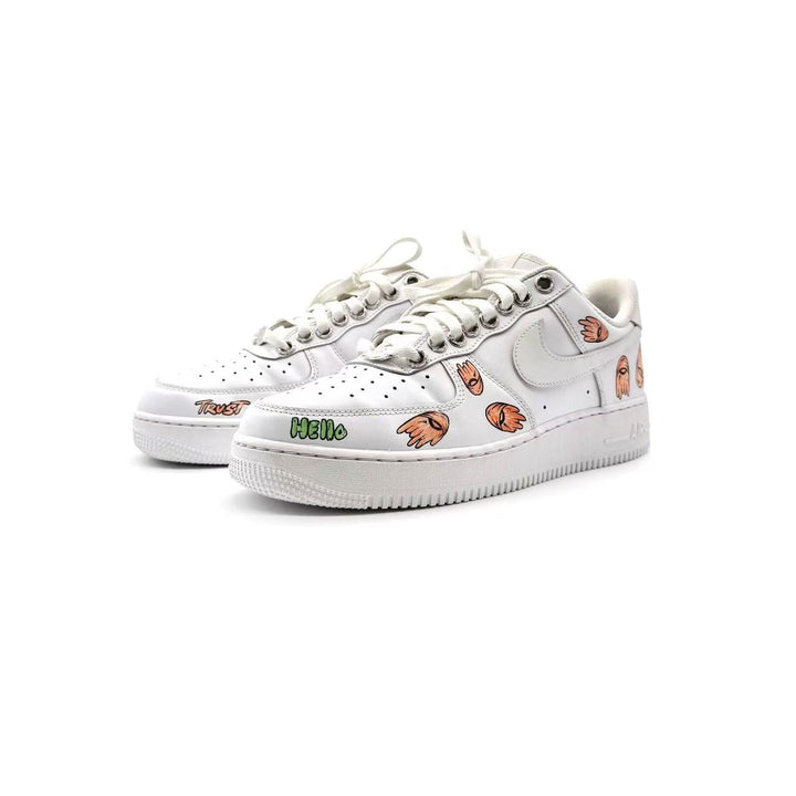 Chrome Hearts Air Force 1 Matty Boy White Sneakers - SHENGLI ROAD MARKET
