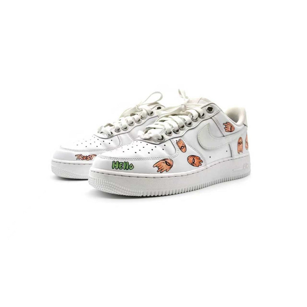 Chrome Hearts Air Force 1 Matty Boy White Sneakers - SHENGLI ROAD MARKET