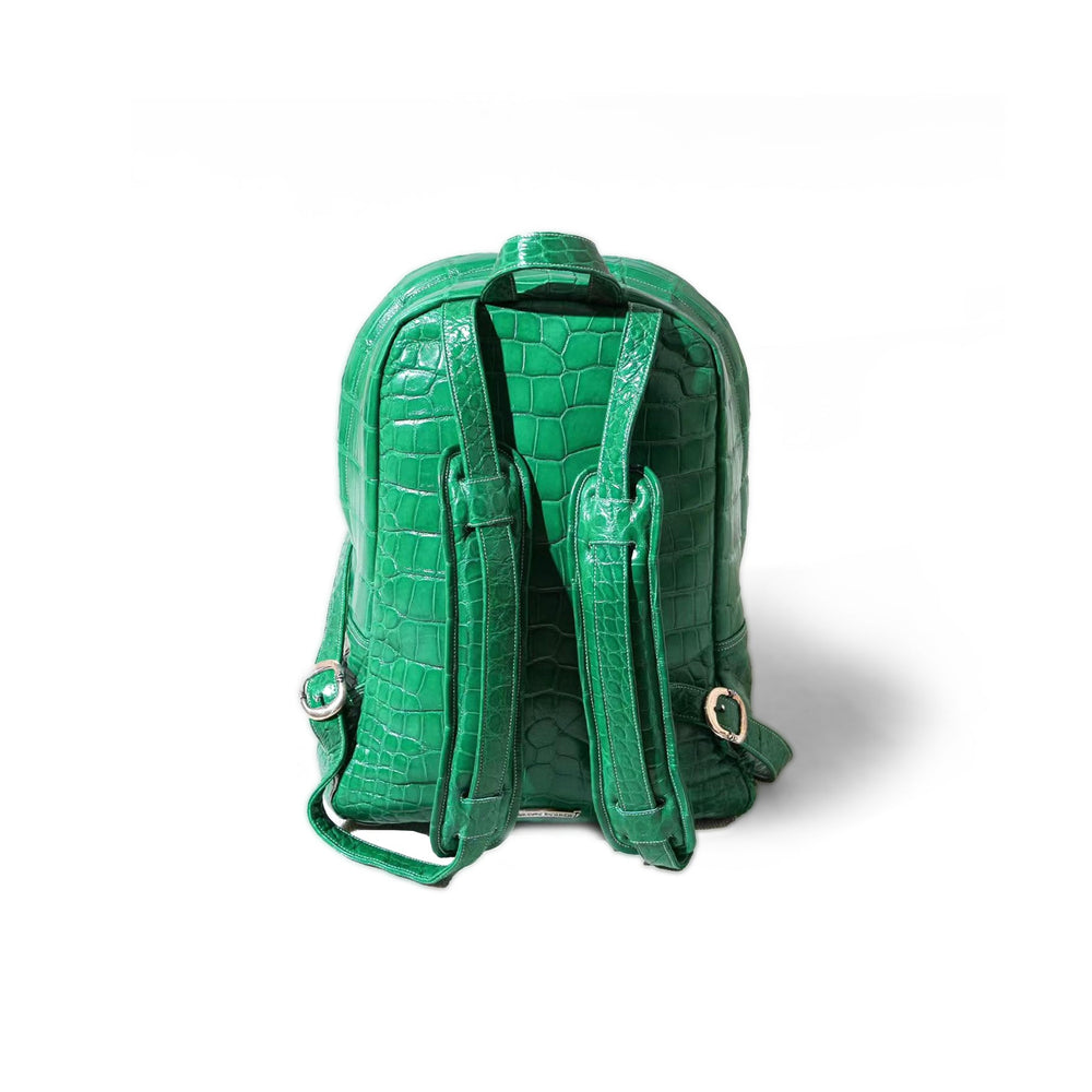 Chrome Hearts Alligator Cross Patch Green Backpack - SHENGLI ROAD MARKET