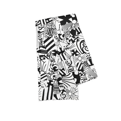 Chrome Hearts Allover Print Large Bicolor Silk Scarf - SHENGLI ROAD MARKET